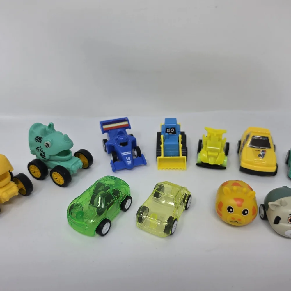 Plastic Toy Pullback Cars Lot